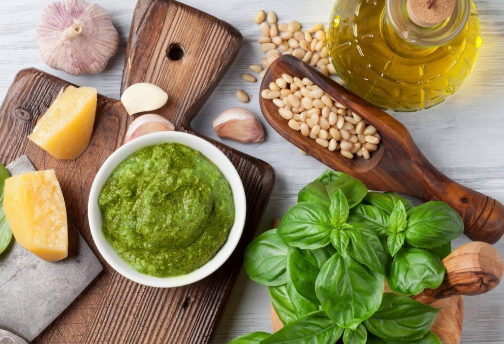 CBD Oil Fresh Basil Pesto Recipe - Nanani World